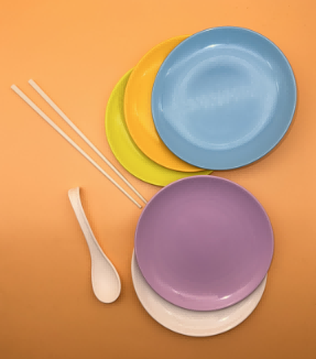 What are the hazards of heated plastic tableware